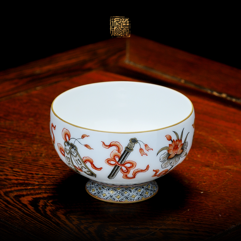About Nine katyn alum red sweet see kung fu master cup single cup of jingdezhen ceramic cups and cup sample tea cup cup