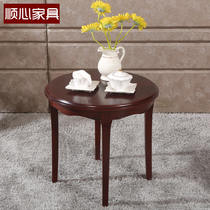 Simple modern solid wood round negotiation table Restaurant round table Balcony outdoor coffee table Small round table Coffee table