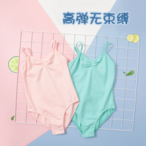 Childrens dance clothes girls sling ballet spring and summer uniforms Black practice clothes Chinese dance grade costumes