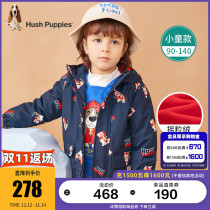 Childrens clothing boy thick windbreaker 2021 Winter clothing New Children Baby cartoon children plus velvet thick coat