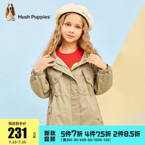 Leisure walk childrens clothing Girls thin coat Autumn new childrens fashion windbreaker in the big child zipper casual top tide