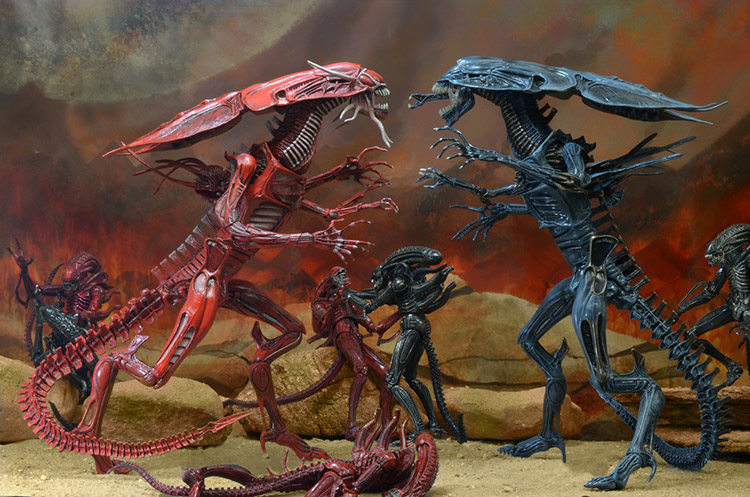 neca 异形 红色15寸异形皇后母后 王后 alien 电影可动手办模型