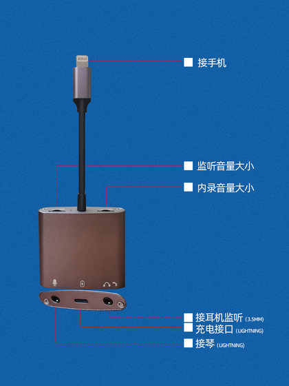 iPhone 전자 피아노 피아노 녹음, 촬영 및 녹음 비디오 사운드, 라이브 방송 변환 오디오 케이블에 적용 가능 iPhone 전자 피아노 피아노 녹음, 촬영 및 녹음 비디오 사운드, 라이브 방송 변환 오디오 케이블에 적용 가능