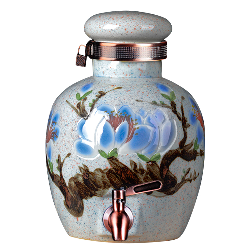 Soaking jar 10 jins 20 jins 30 jins of 50 kg is leading the glass bottle of jingdezhen ceramic jars of it