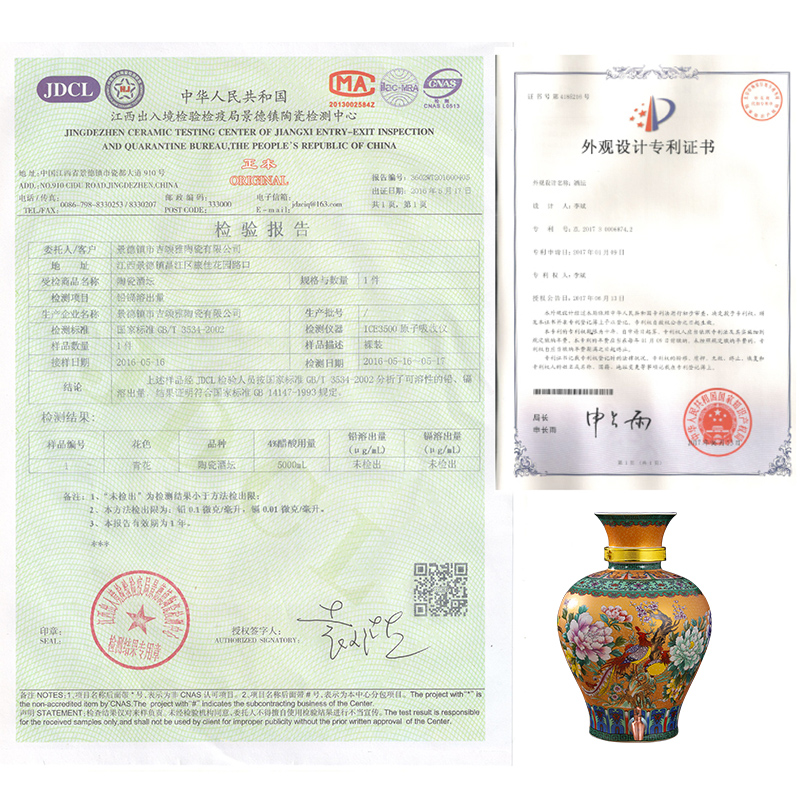 Jingdezhen ceramic 10 jins 20 jins 30 jins domestic wine jars it mercifully wine jar mercifully bottle with tap