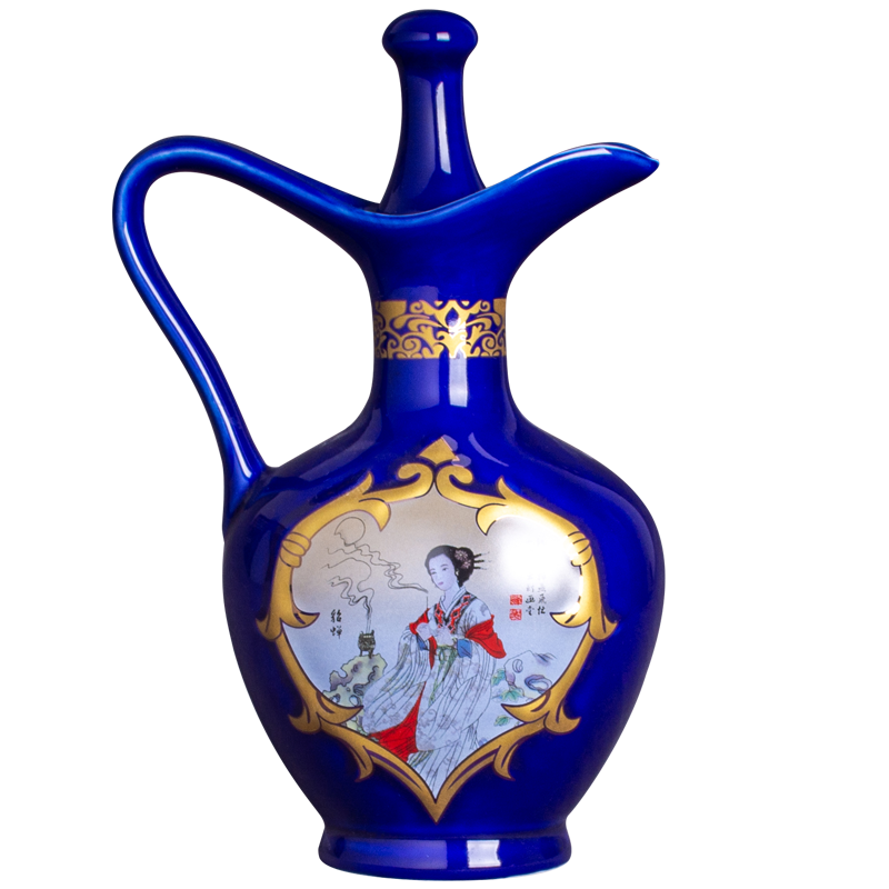 Archaize of jingdezhen ceramics hip a kilo with empty bottle wine liquor bottle sealed jar home wine set points