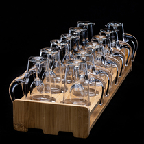 12 white wine glasses a pot a glass a crystal glass a goblet a small glass a mouth cup a household wine dispenser a wine set