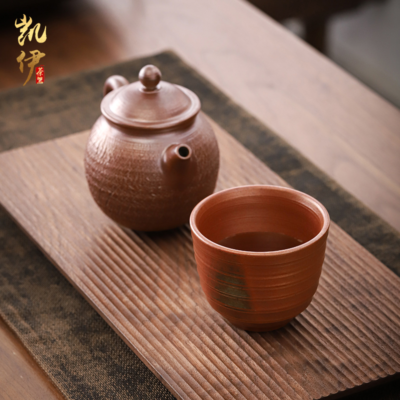 Master hand made undressed ore clay sample tea cup firewood kung fu tea tea cup thread cup all hand make tea cup