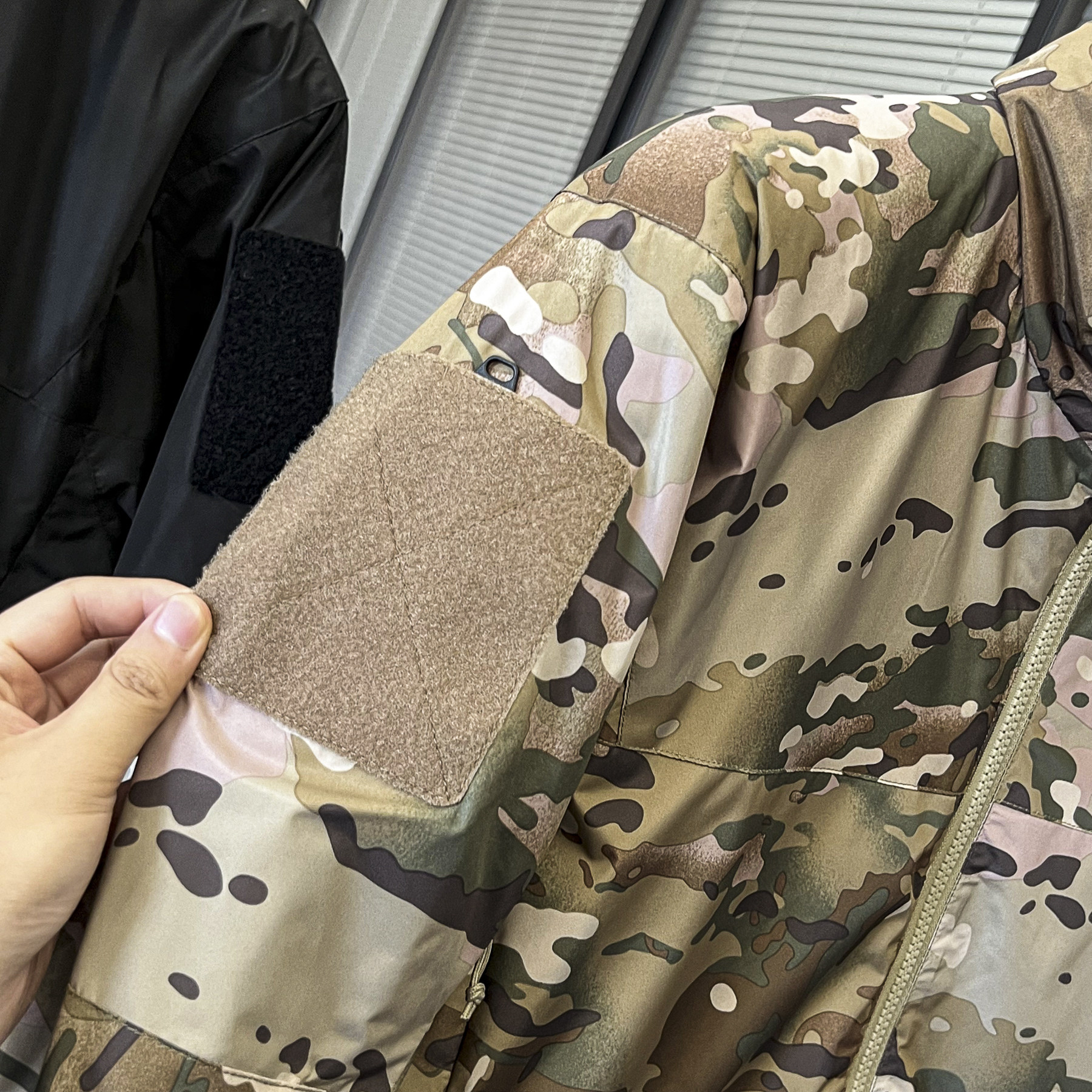 美式经典迷彩风轻量化户外防风防泼水保暖立领保暖夹克棉衣外套