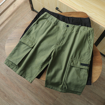 Day Line Tide Card N1 Twill Yarn Card Washed Full Cotton 10oz Fabric Multi-Pocket Solid Cut Tooling Shorts