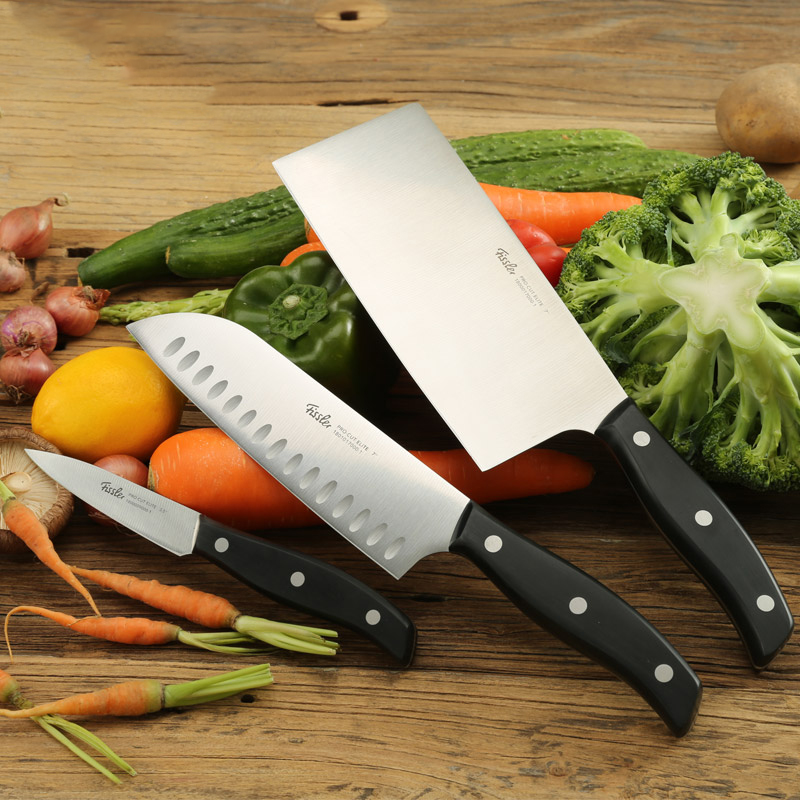 德国菲仕乐Fissler 精致系列三件套 中式菜刀日式多用刀去皮刀
