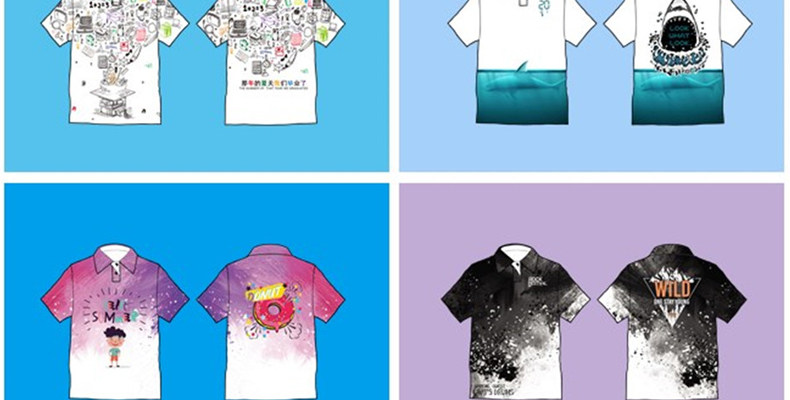 创意polo衫定制自定义广告t恤diy衣服翻领全身印班服团队服文化衫