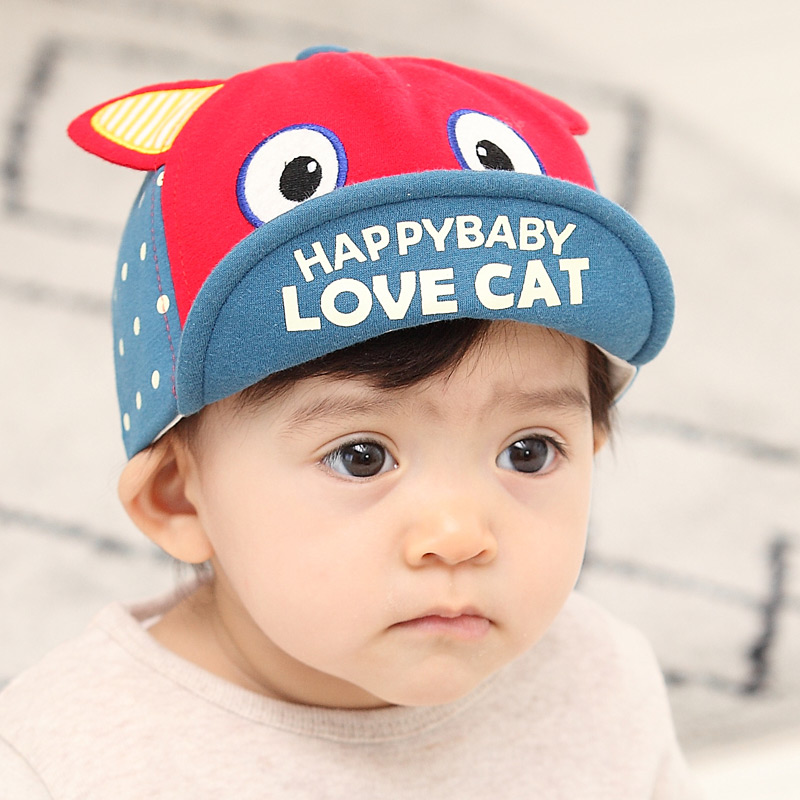 婴儿棒球帽子春秋6-12-18个月韩版男女童帽0-1岁女宝宝帽子鸭舌帽产品展示图3