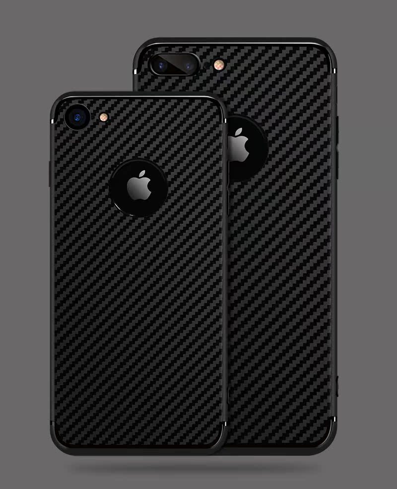 迈尊 苹果7手机壳iPhone7Plus套7P炭纤维纹软