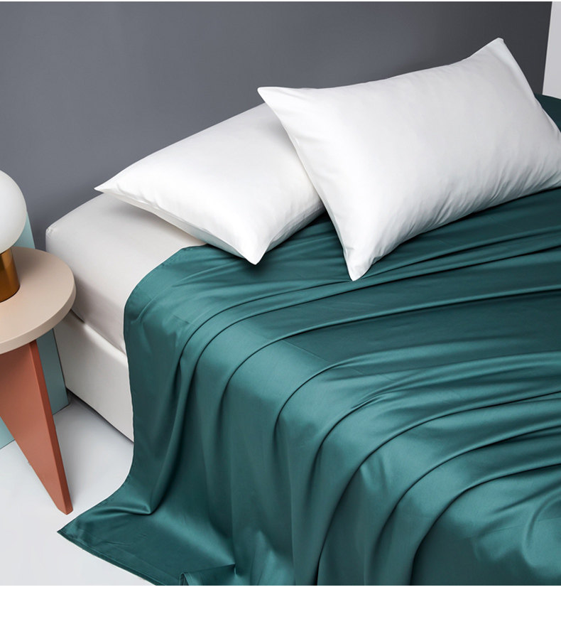 紫罗兰60s全棉长绒棉贡缎单床单纯棉素色简约单双人学生宿舍被单