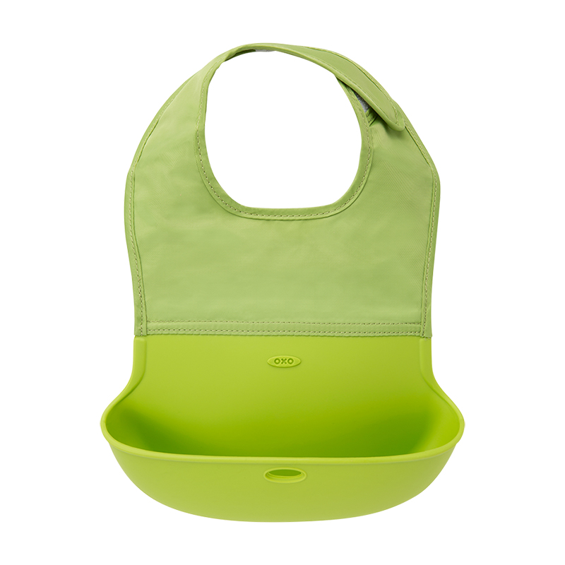 oxo aoxiu silicone bib baby waterproof eating baby feeding saliva bib rice poet artifact super soft and portable