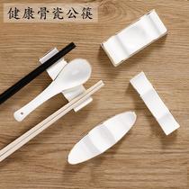 Ceramic chopsticks holder bone china chopsticks spoon chopsticks rack spoon storage hotel Phnom Penh public chopsticks double chopstick pad custom