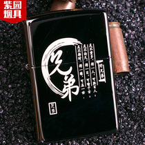Lighter zippo genuine original limited black ice brothers love deep American counter Zhibao men