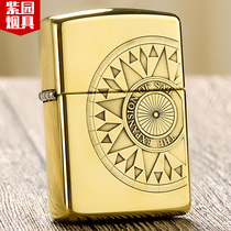 Original genuine zippo lighter pure copper love sea lucky compass zppo Limited Edition Men