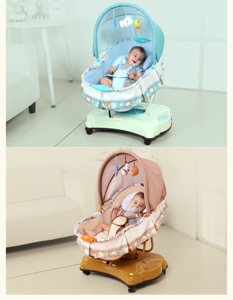 婴儿电动摇篮床宝宝睡篮哄娃自动摇床智能哄睡神器新生儿小摇摇床