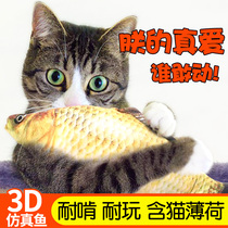 Cat Toy Cat Mint Fish Cat Toy Teasing Cat Baseball crucian carp Pillow Emulation Plush Kitty Kitty Goods Fish Toy
