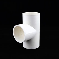 4 minutes 6 minutes 1 inch PVC-U household water supply pipe positive tee joint 20 25 32 plastic water pipe water distribution joint