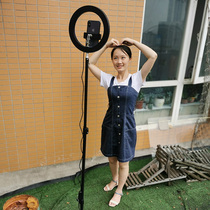 Mobile live broadcast stand with fill light universal video shooting Mobile phone stand with Bluetooth remote control self-camera shaking sound