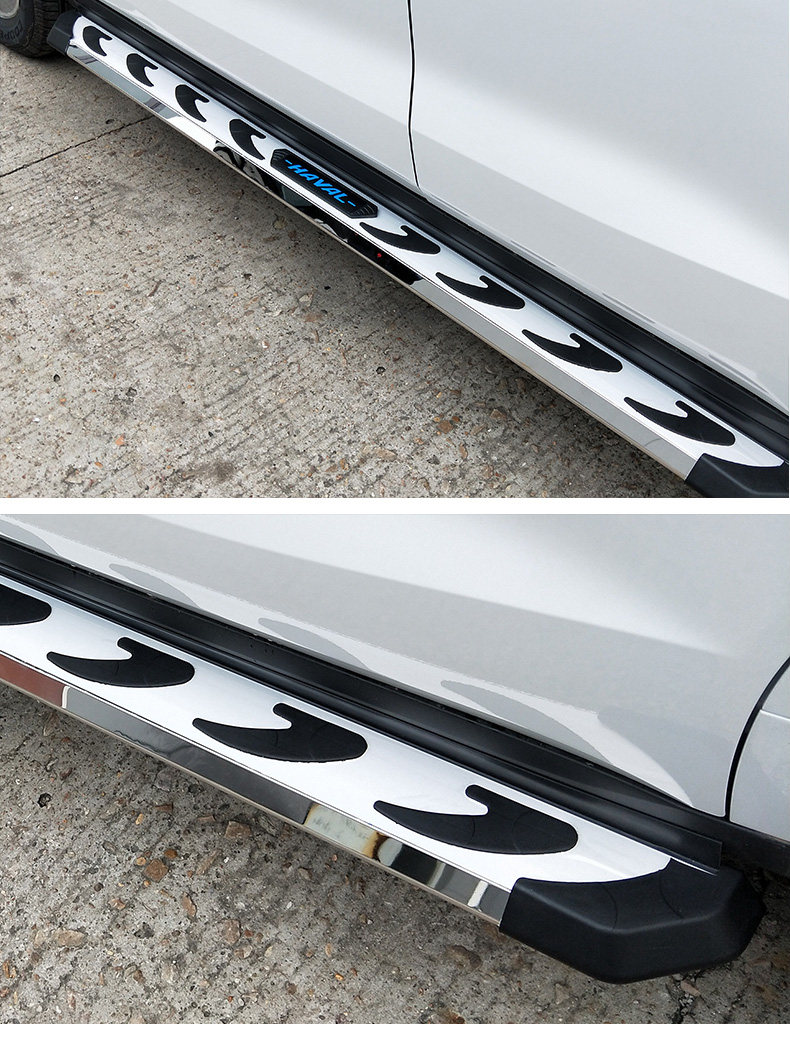 长城哈弗m6脚踏板18款哈佛m6外饰改装专用带灯越野车外侧脚踏板