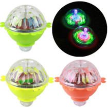 New creative luminous friction gyro flash Taobao hot lace gyro childrens toys Flash toys