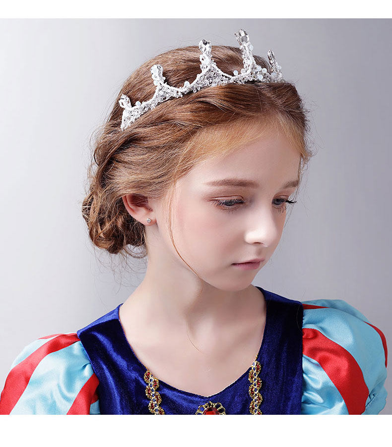 儿童皇冠头饰公主王冠女孩水钻发箍生日礼物走秀礼服儿童演出配饰