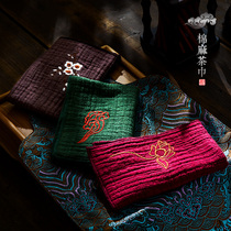 Cotton linen tea cloth tea towel cloth absorbent tea towel kung fu tea special towel tea towel water absorbent pot towel tea towel