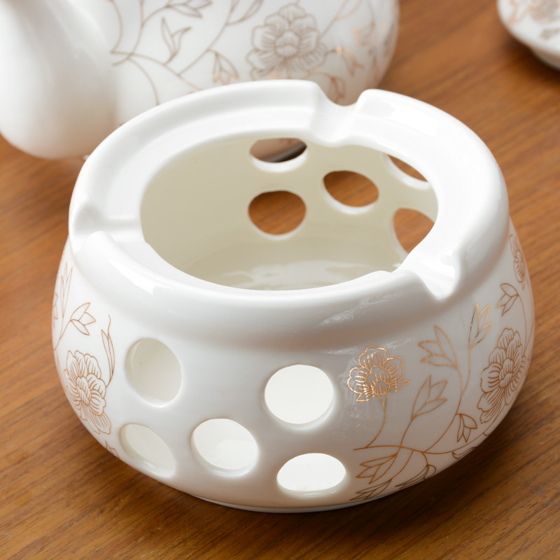 Ceramic based Taiwan tea pot with hot base to hold to high temperature insulation family afternoon tea tea sets tea pot