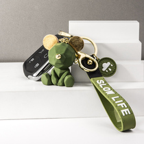 Bear cartoon doll keychain pendant creative personality pendant cute men's and women's bag hand rope net red pendant