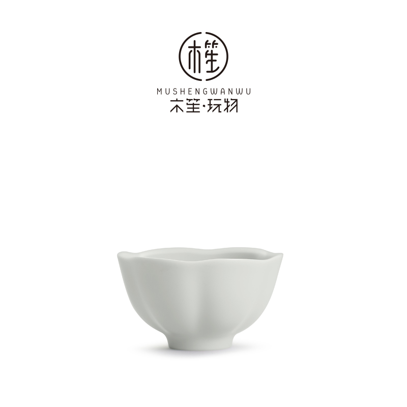 Ceramic small teacup office make tea cup of creative personal single sample tea cup kung fu tea tea set is contracted, I