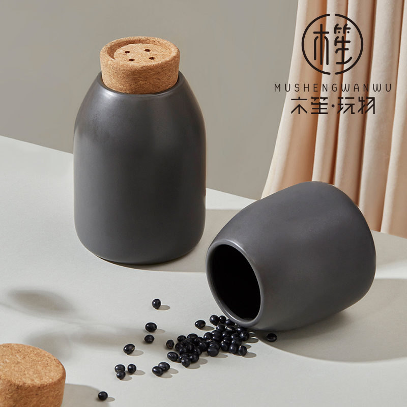 The lawsuits ceramic seal pot home kitchen receive grain storage tank receive tea bottle size