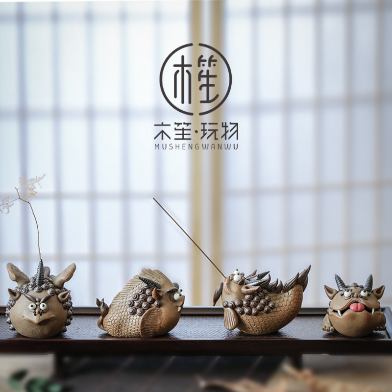 Dragon born nine children creative ceramic gifts office desktop move pottery furnishing articles home boutique decoration decoration