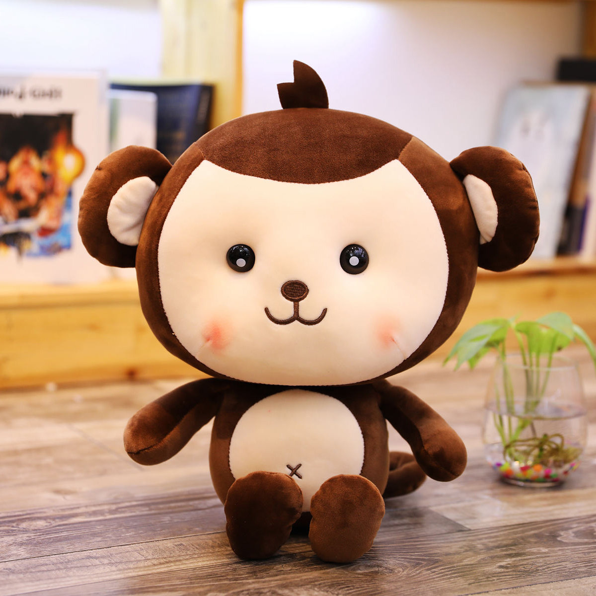 毛绒玩具小猴子公仔可爱布偶洋娃娃玩偶睡觉大号抱枕女孩生日礼物