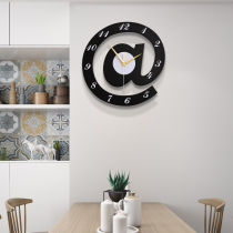 Nordic household a symbol creative mute personality clock Fashion wall clock Bedroom Quartz clock Living room trend clock