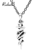 ruibeilas925 silver fashion personality pendant necklace mens retro hip hop necklace Thai silver 2021 new trend