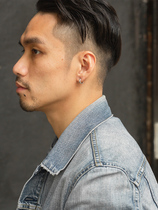 ruibeila fashion retro octagon star stud earrings tide men hip hop simple star earrings stud earring cool (single)