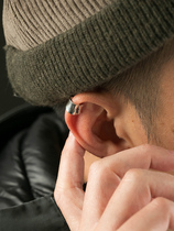 ruibeila original design stud earrings male earrings without ear clip men men sterling silver vintage glossy earrings earrings