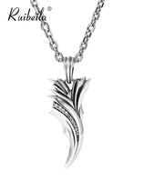 Clear goods vintage animal claw necklace pendant mens 925 silver European and American style hip hop personality trend men necklace Thai silver