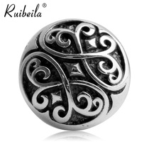 ruibeila925 silver vintage old flower vine earrings European and American men and women personality punk Street earrings single tide