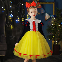 Snow White Skirt Girl Autumn Dinner Birthday Baby Chunqiu Little Girl Long Sleeved Disney Coat Skirt