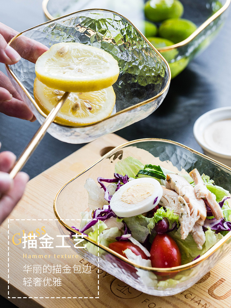 Bo view up phnom penh Nordic ins dessert glass bowl hammer salad bowl bowl of rice, fruit bird 's nest household utensils.