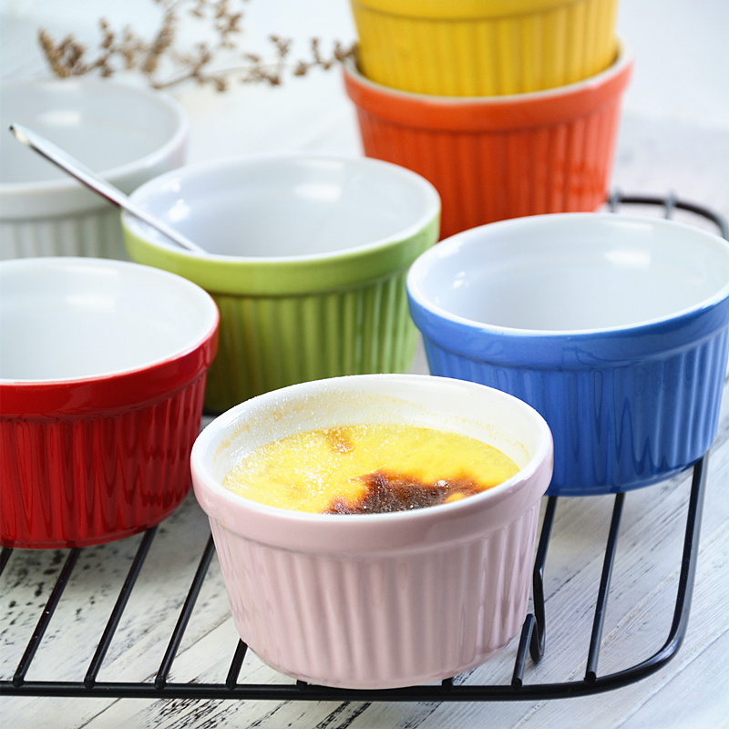 Bo guan shu she roasted bowl creative milk cake baking mold pudding cup small bowl west tableware oven dessert bowl.