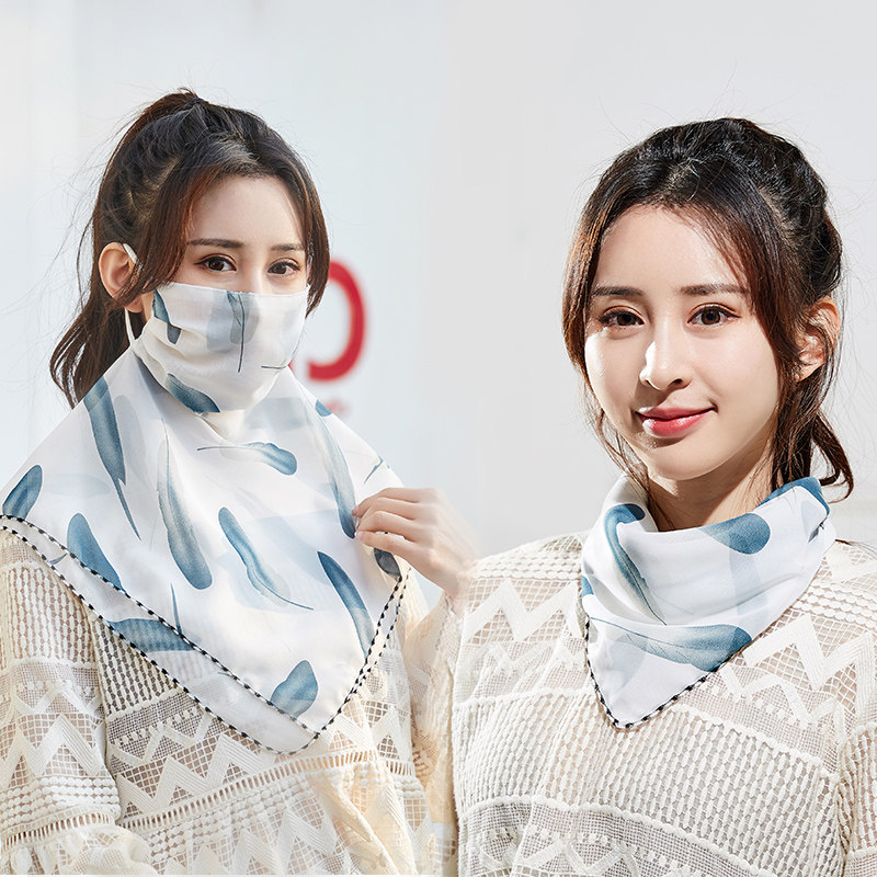 防晒丝巾口罩女夏薄款透气防紫外线 10元券