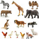 Simulation animal model children's small zoo toy farm poultry tiger cattle horse rabbit chicken duck goose model