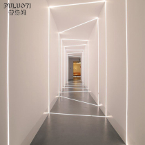 Plotty borderless LED line light Aluminum slot light with embedded hidden black linear light Linear without main light