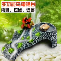 Turtle basking platform Natural stone climbing Water turtle tank Landscaping Climbing ladder Basking turtle platform Avoiding cave Turtle basking platform Climbing platform